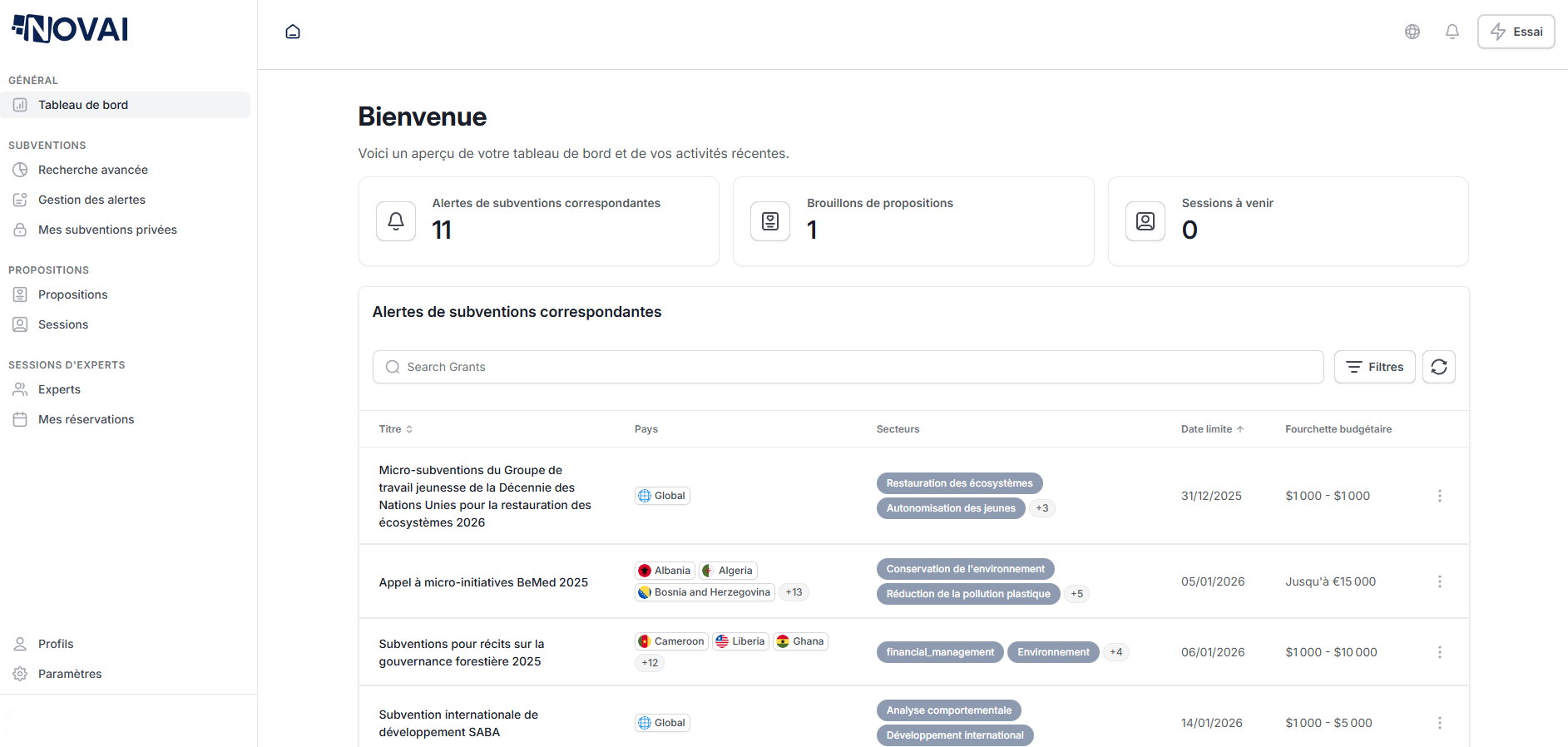 Dashboard Mockup