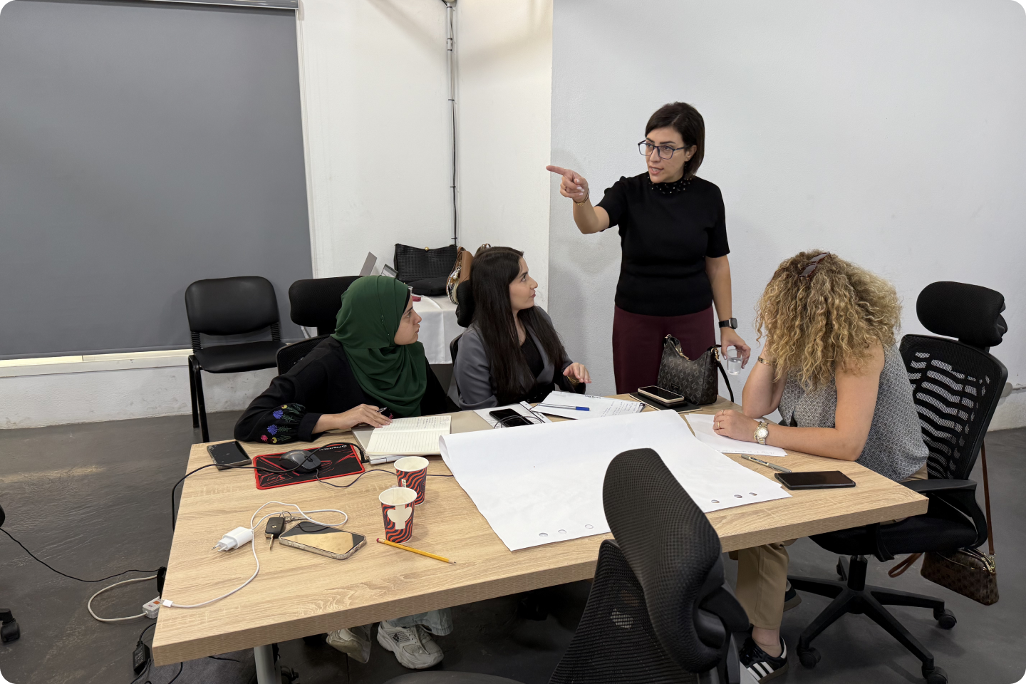 Training session with participants